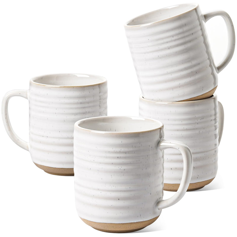 LE TAUCI 12oz Arctic White mug front view for everyday coffee