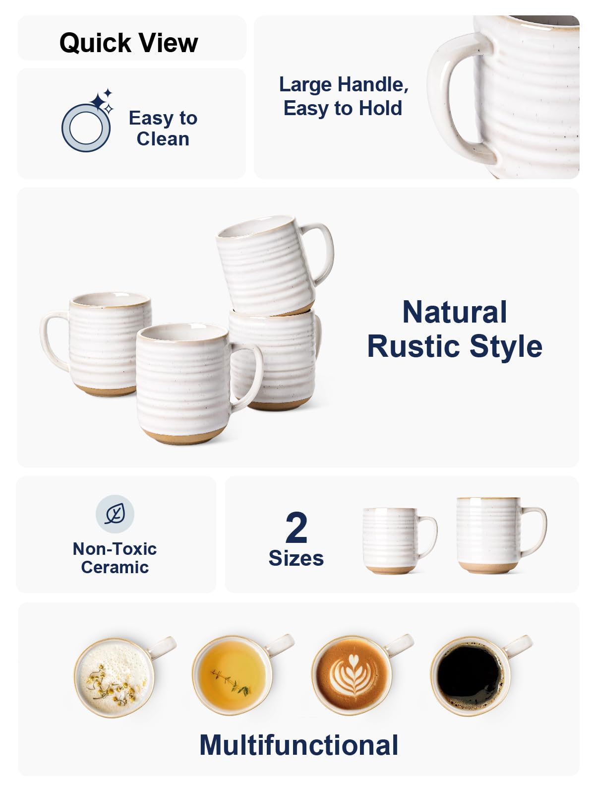 LE TAUCI 12oz spiral texture side offers comfortable hold