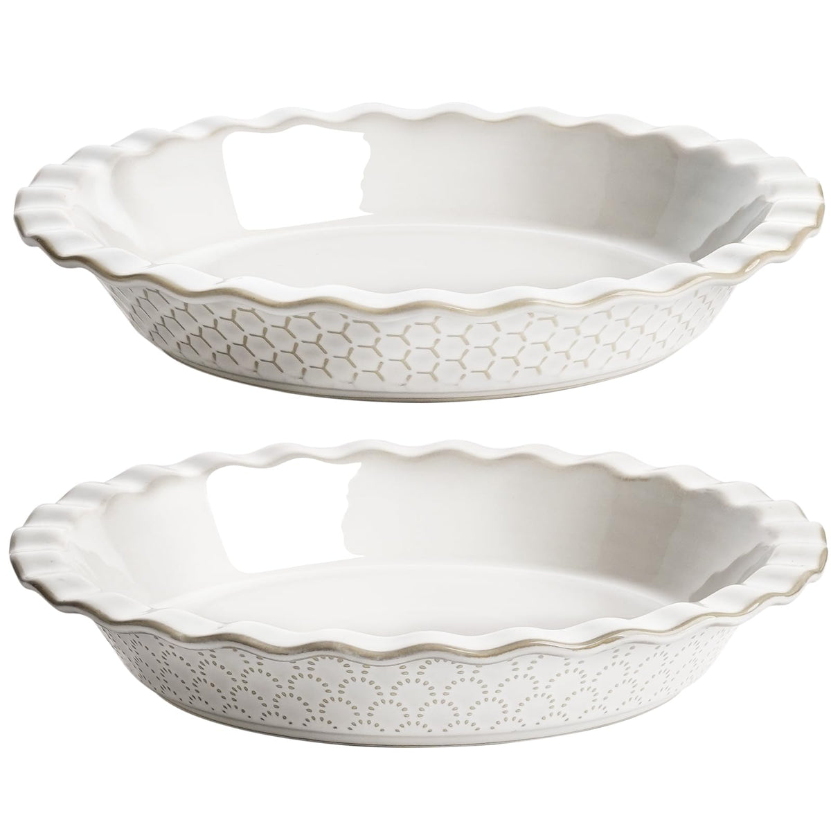 LE TAUCI Fireworks embossed 9-inch pie pan adds visual impact to fruit pies