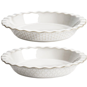 LE TAUCI Fireworks embossed 9-inch pie pan adds visual impact to fruit pies
