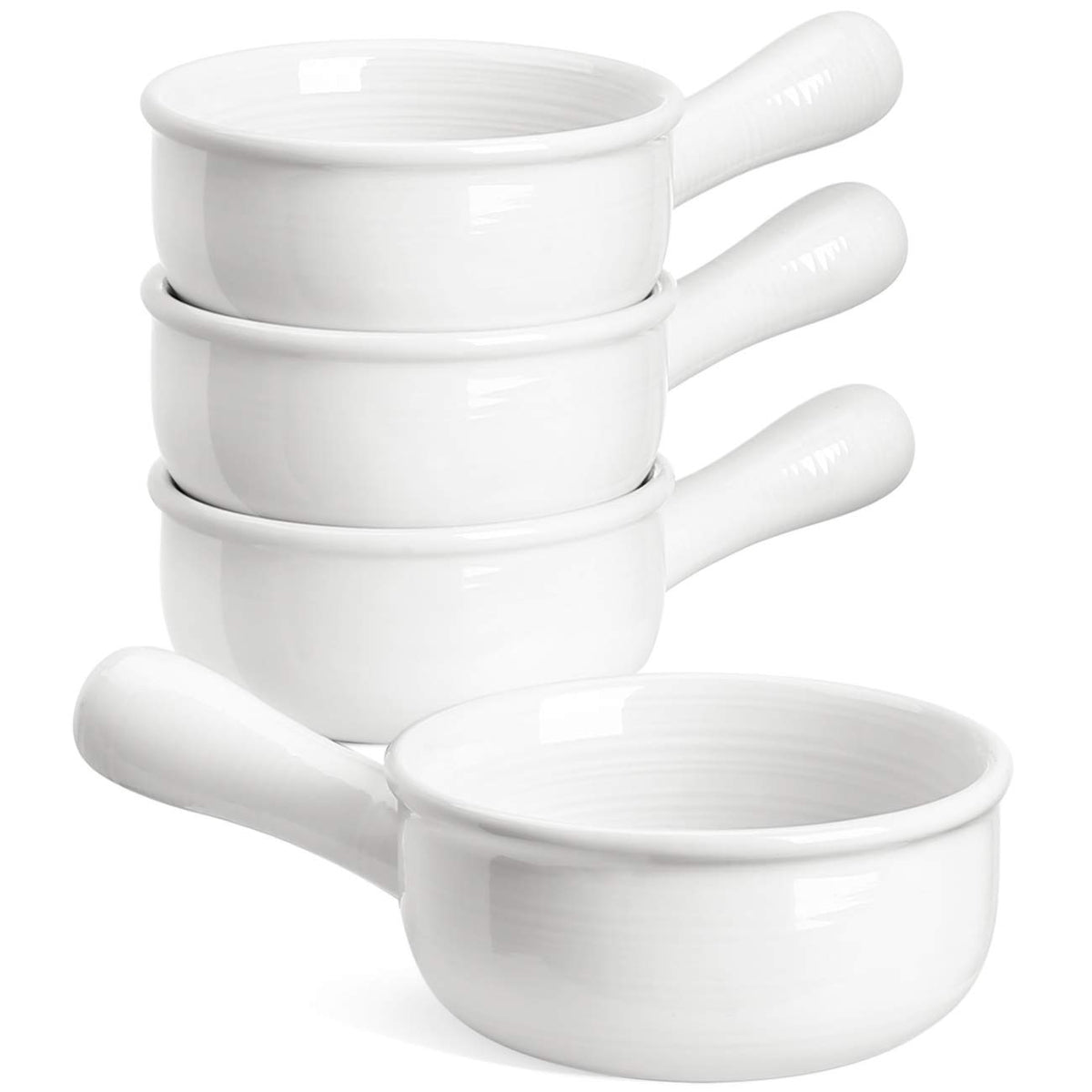 LE TAUCI French Onion Soup Bowl 15oz with handles for single-serve soups.