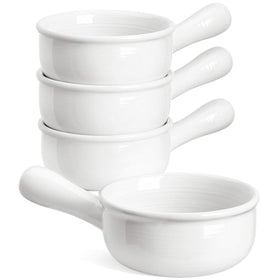 LE TAUCI French Onion Soup Bowl 15oz with handles for single-serve soups.