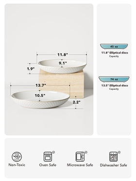 LE TAUCI lead-safe stoneware bowls for safe daily use.