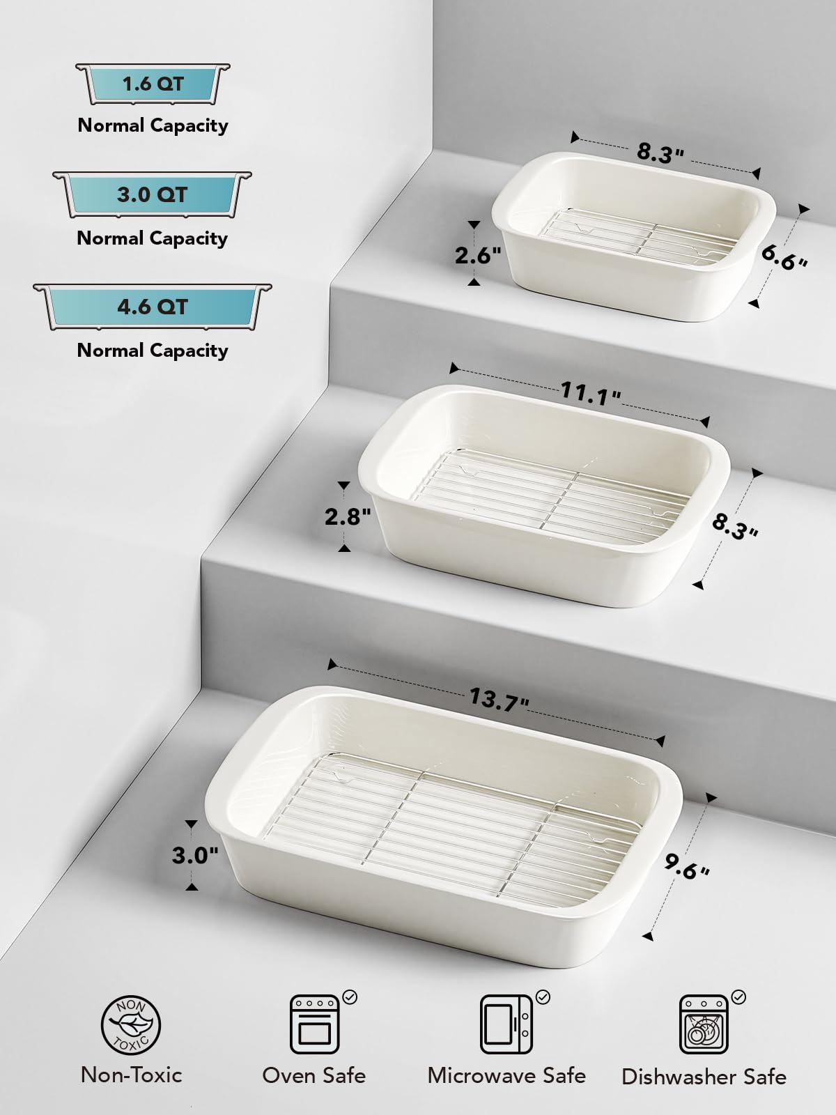 LE TAUCI microwave-safe bakeware for quick reheating and planning
