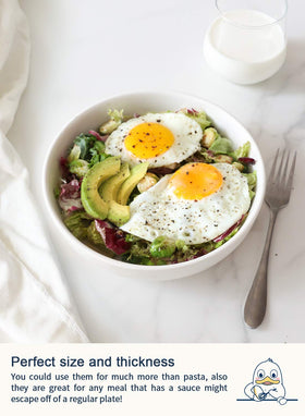 LE TAUCI microwave-safe ceramic bowls, perfect for reheating leftovers.