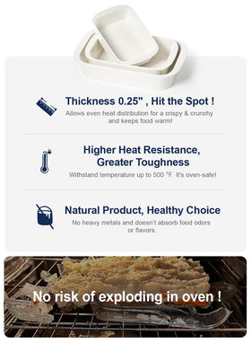 LE TAUCI non-stick ceramic surface for easy release and cleanup