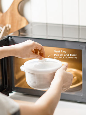 LE TAUCI bowls safe for oven and microwave reheating