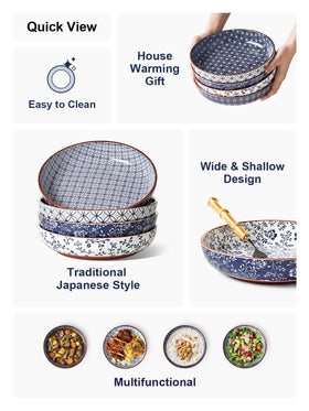 LE TAUCI vintage blue bowl in microwave safe porcelain for quick reheats.