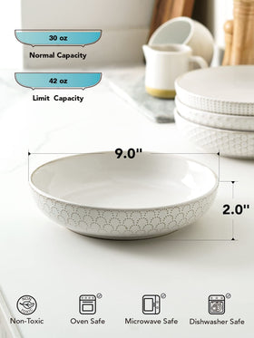 LE TAUCI 42oz capacity highlighted for large servings.
