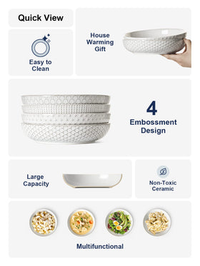 LE TAUCI stackable bowls save cupboard space.