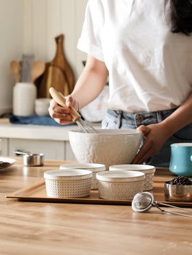 LE TAUCI ramekins non-porous surface resists stains and odors