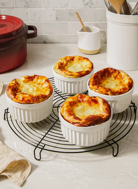 LE TAUCI ramekins with glazed bottoms for easy cleaning