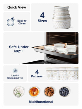 LE TAUCI ramekins are microwave-safe and easy to clean for everyday baking