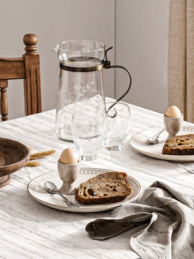LE TAUCI close-up shows reactive glaze texture for rustic charm