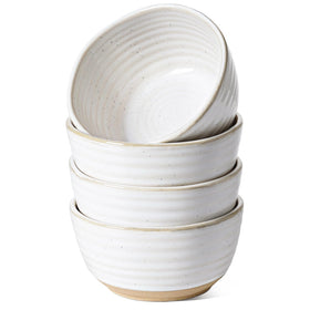 LE TAUCI small bowls in arctic white glaze, 10oz, ideal for dessert portions.