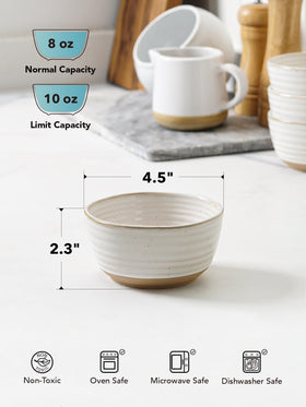 LE TAUCI fruit and side dish bowls in muted glaze for everyday meals.