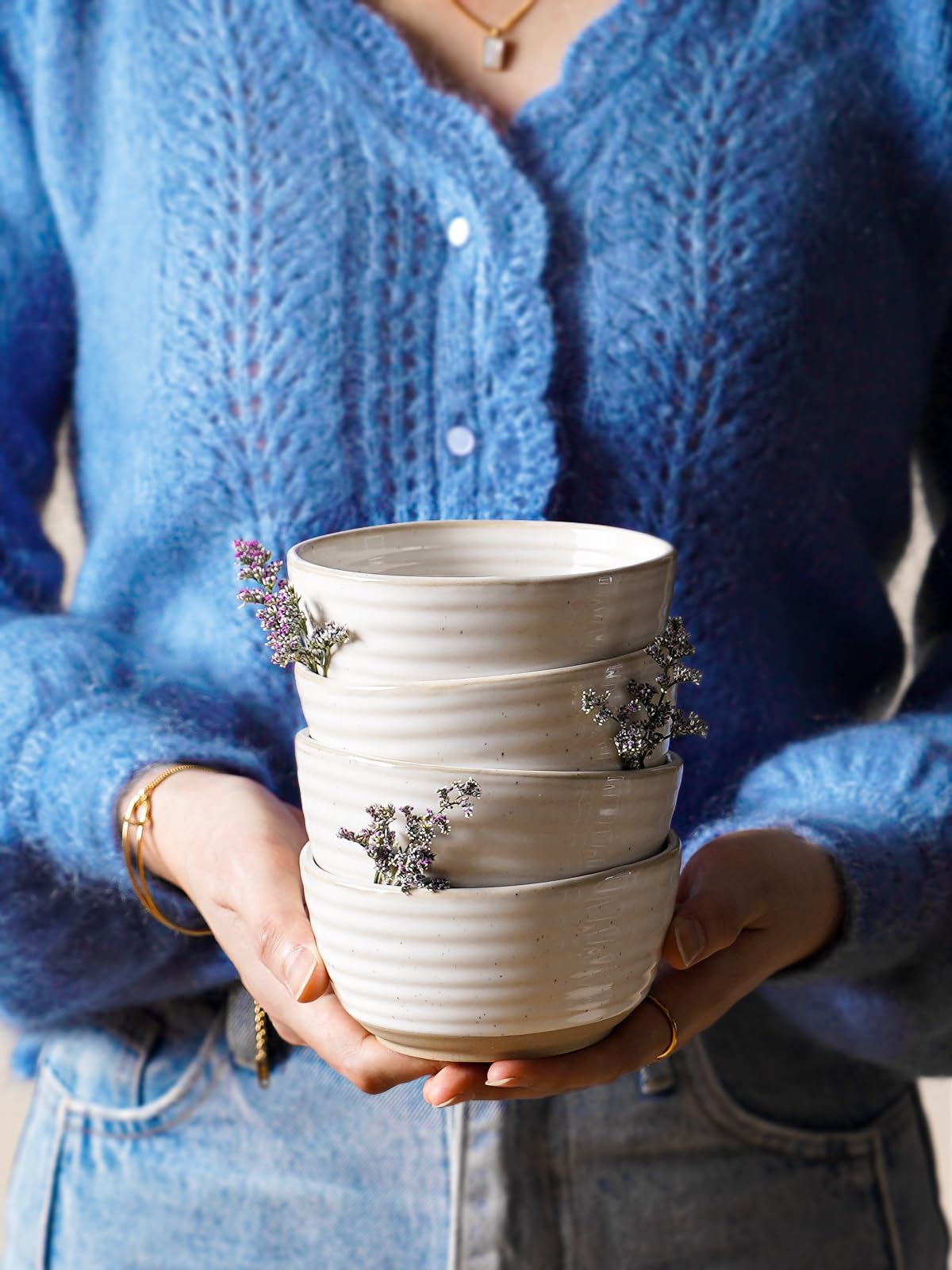 LE TAUCI ice cream bowl with irregular edges, adds rustic charm to desserts.