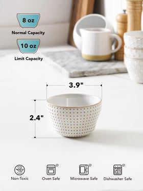 LE TAUCI small bowl is oven and microwave safe for quick warm-ups.