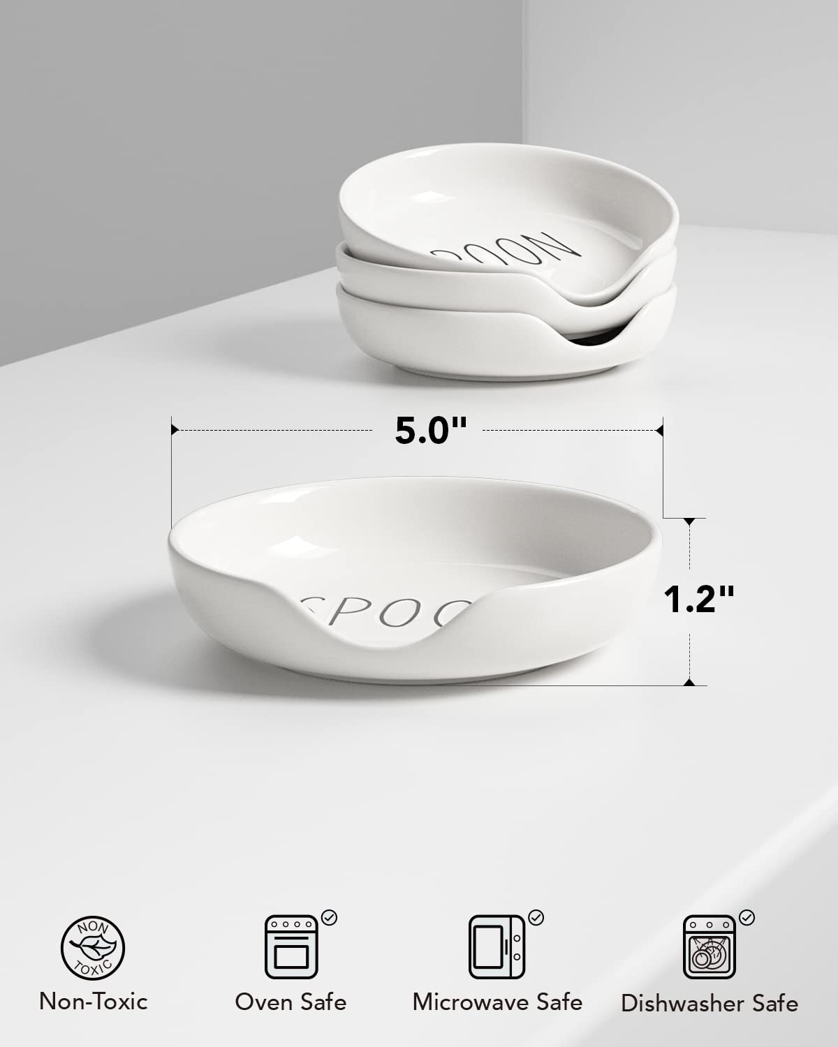 LE TAUCI spoon rests feature stackable design to save space