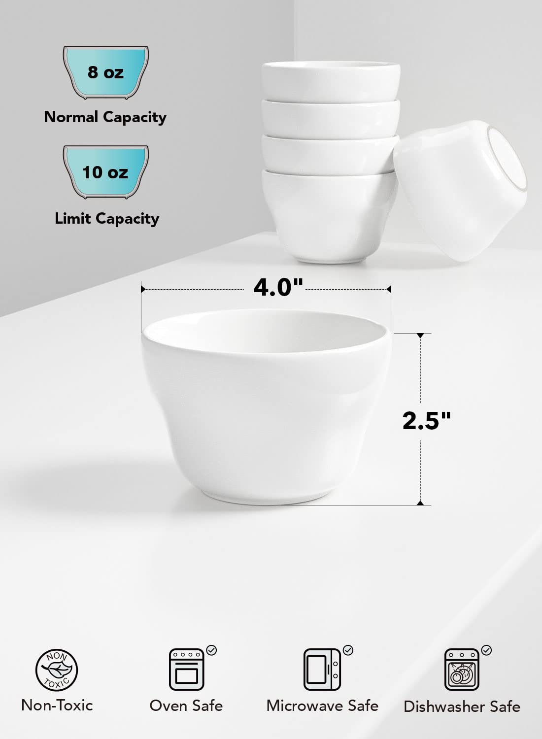 LE TAUCI stoneware bowls highlighting durable construction for everyday use.