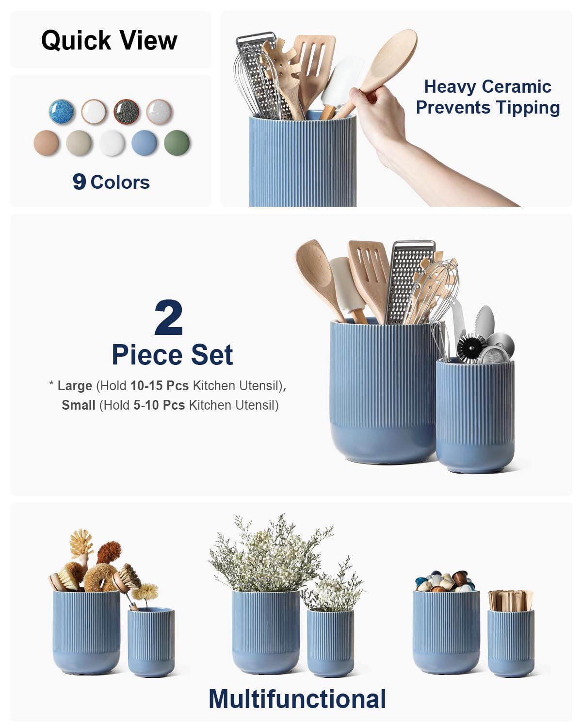 LE TAUCI small 5-4 inch holder keeps compact tools neatly organized.