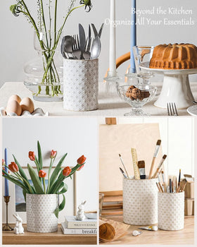 LE TAUCI Arctic White glaze ceramic piece for timeless kitchen appeal