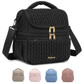 LEADVENST lunch bag with double-layer insulation keeps meals fresh on the go.