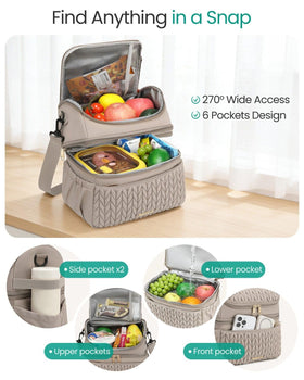 LEADVENST waterproof interior simplifies cleanup after meals.