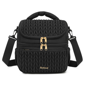 LEADVENST quilted black design adds style and practicality.