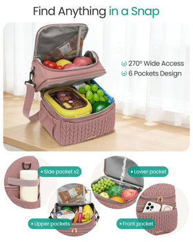 LEADVENST quilted pink finish blends style with practicality.