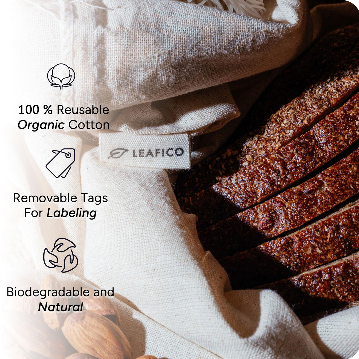LEAFICO kitchen organization bag simplifies pantry sorting and space-saving storage.