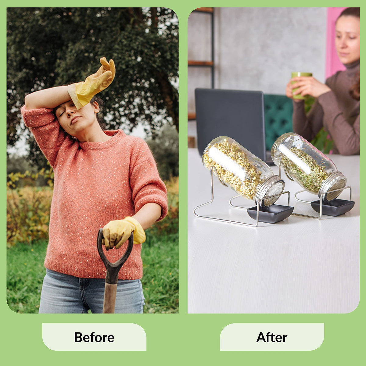 LeafImpact lid is dishwasher-safe for simple cleanup after sprouting sessions.