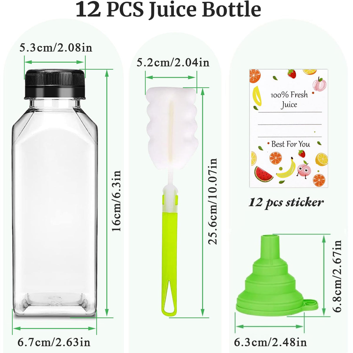 Leaflai clear BPA-free bottle highlights transparent body perfect for smoothies and milk.