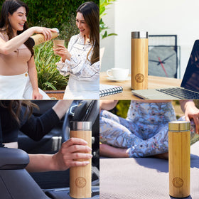 LeafLife three-way infusion option for tea leaves, bags, or fruit infusions