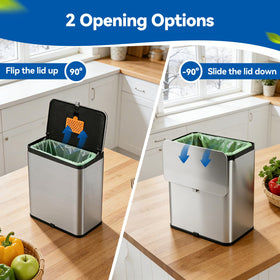 Leafory charcoal filter highlights odor-control feature.