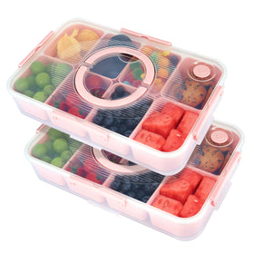 Leafpool Snackle Box lid included for secure, spill-free servings on the go.