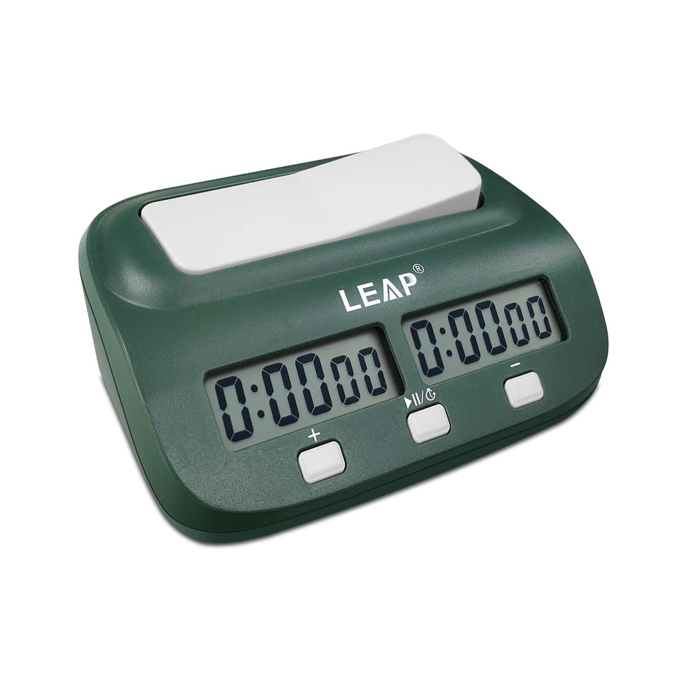 LEAP digital chess clock top button enables fast start and precise control.