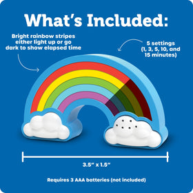 Learning Resources Rainbow Visual Timer is ideal for home and classrooms.