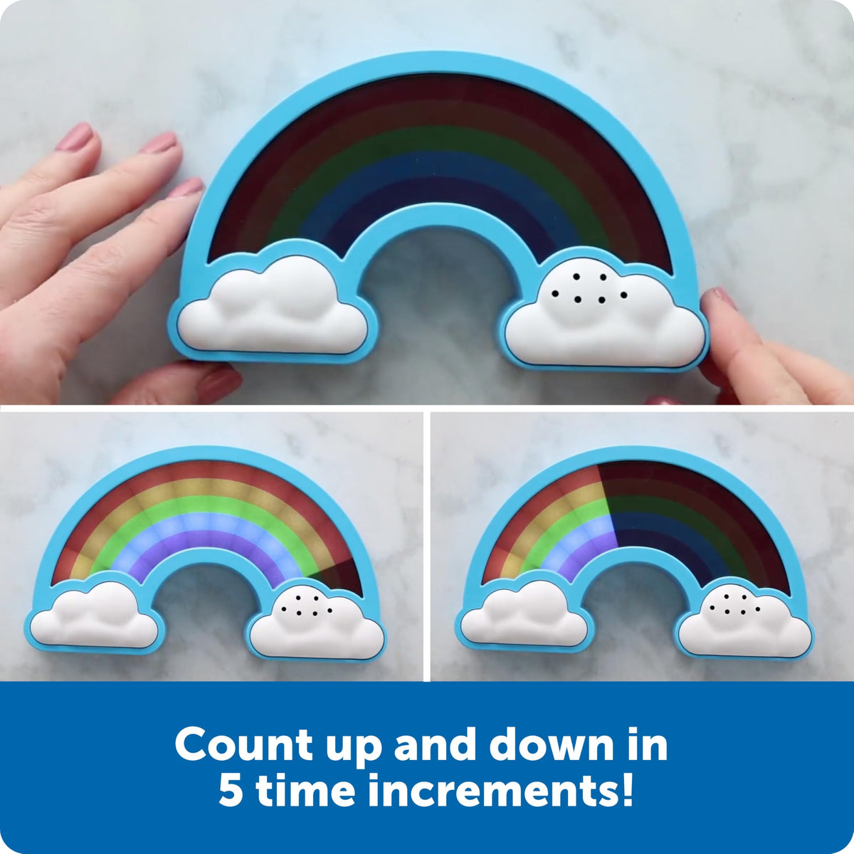 Learning Resources Rainbow Visual Timer lights guide kids through chores and study time.