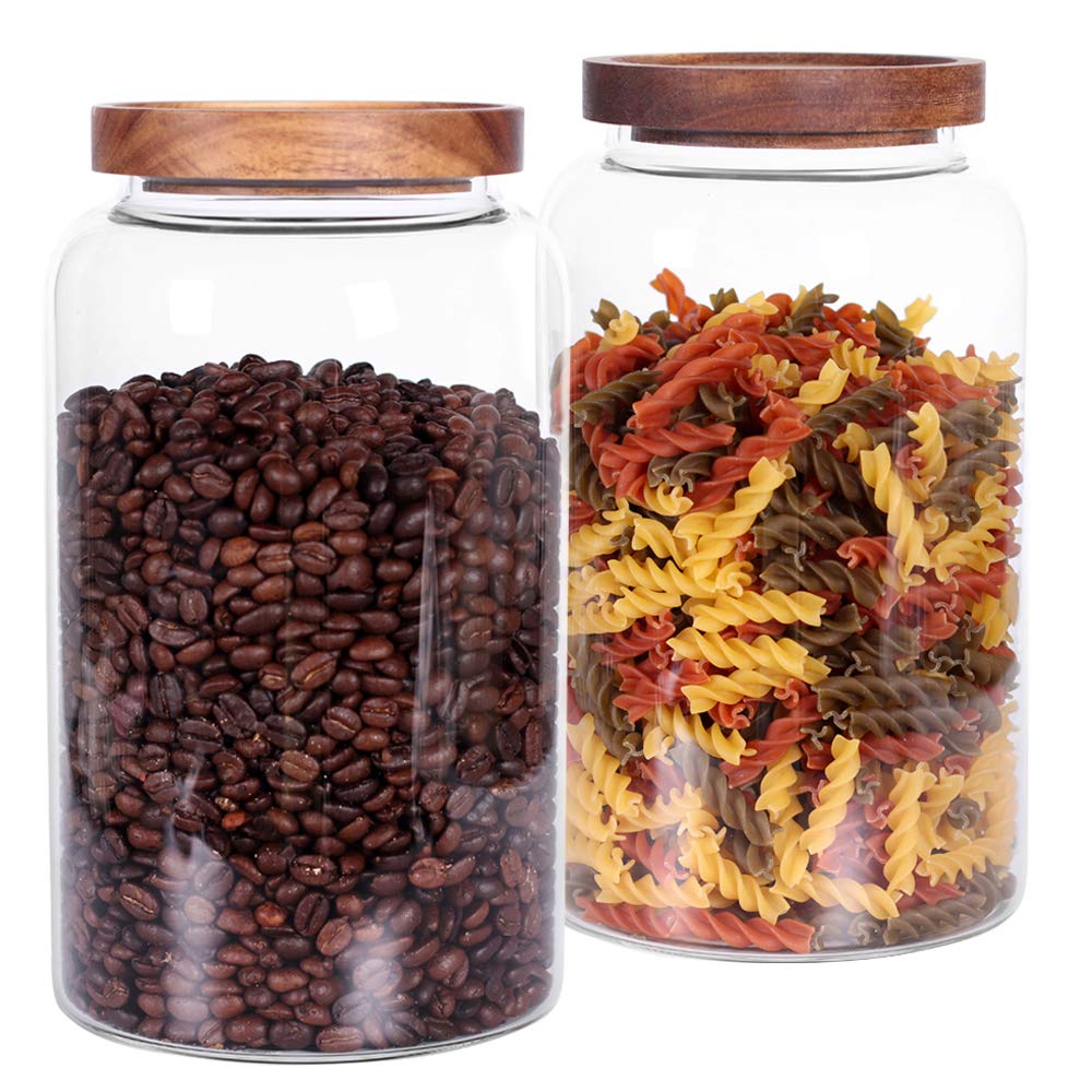 Leaves and Trees Y dishwasher-safe glass jars for easy cleaning