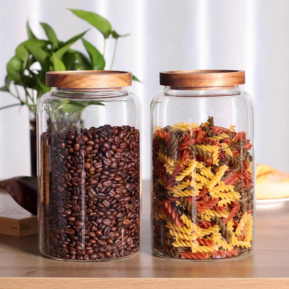 Leaves and Trees Y 8.8 inch canister ideal for flour and sugar