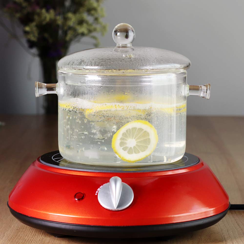 Leaves and Trees Y glass saucepan oven-safe for stovetop and oven