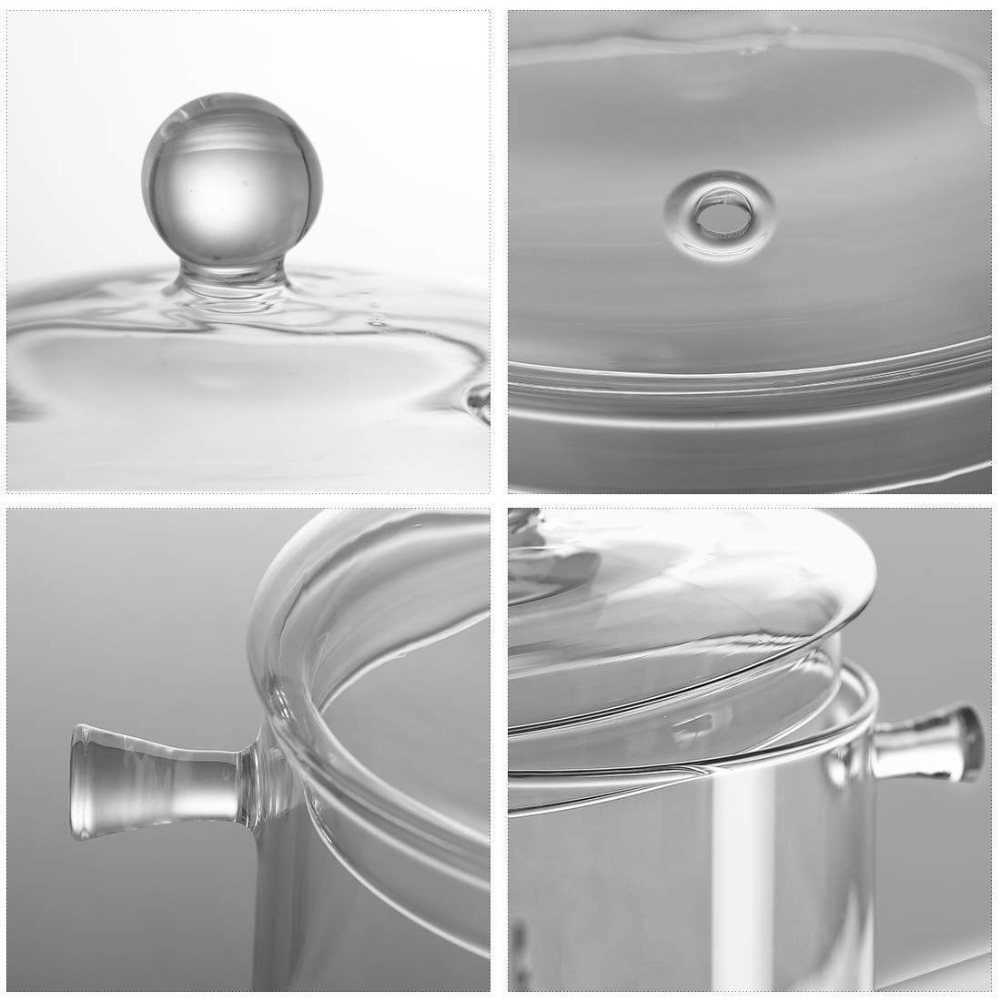Leaves and Trees Y glass saucepan clear design lets you watch cooking