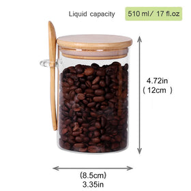 Leaves and Trees Y jar with spoon included for easy portioning