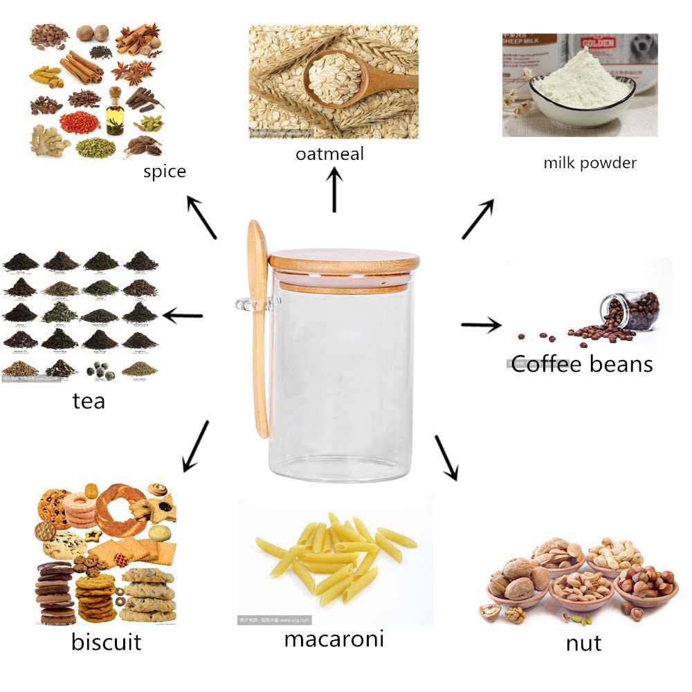 Leaves and Trees Y kitchen organizer jar in a neat countertop setup