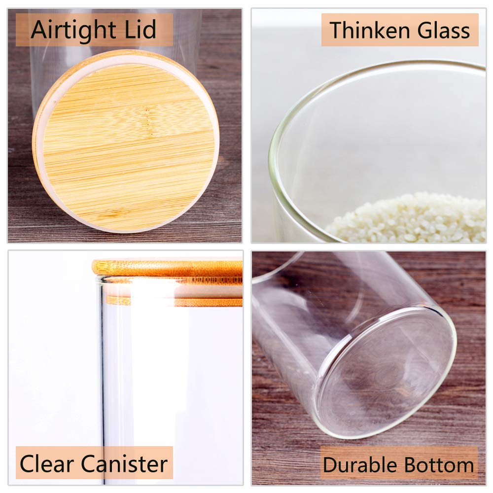 Leaves and Trees Y large-mouth canister ideal for easy pouring and quick filling