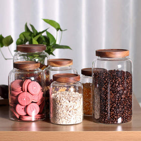 Leaves and Trees Y rice and cereals storage jar for organized pantry