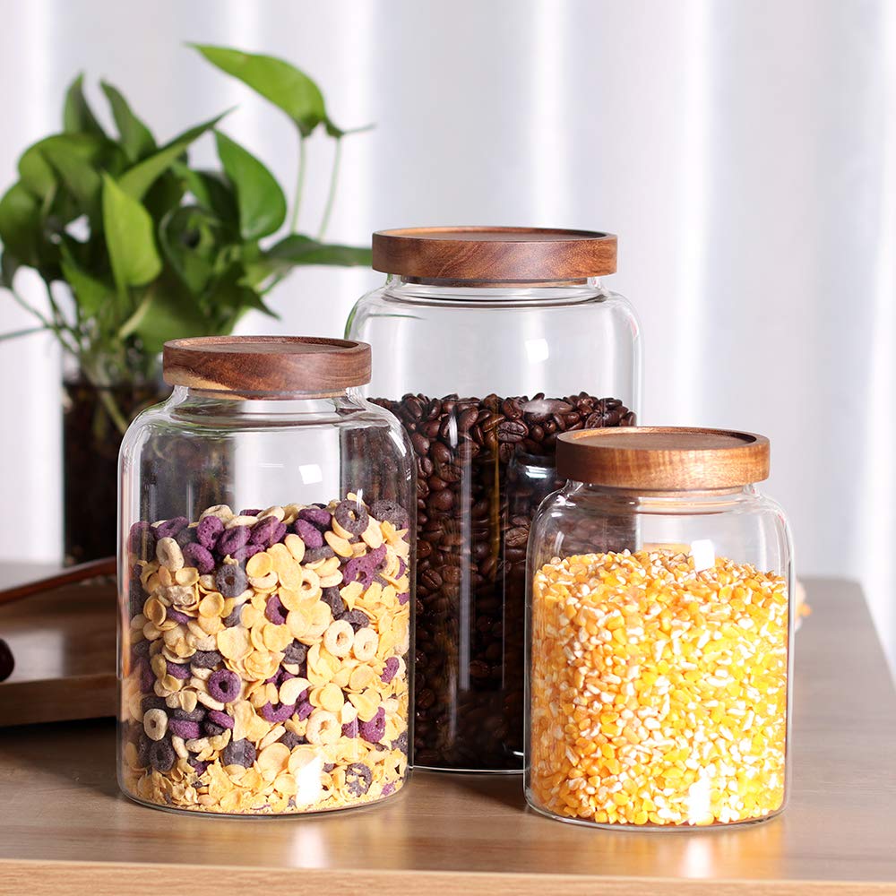 Leaves and Trees Y wide-mouth jar for easy cleaning and loading.