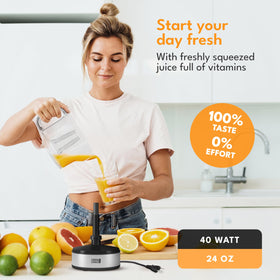 LEBENLANG anti-pulp-system preserves clear juice with minimal residue.