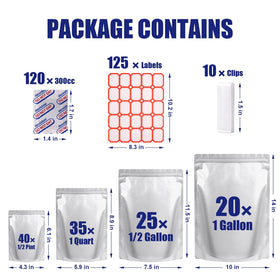 Leboduo 2 quart bag offers compact storage for bulk foods